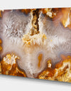 Europian brown agate with crystals - Stone Photographic on Wrapped Canvas