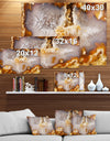 Europian brown agate with crystals - Stone Photographic on Wrapped Canvas