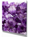 Purple Amethyst - Stone Photographic on Wrapped Canvas