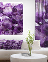 Purple Amethyst - Stone Photographic on Wrapped Canvas