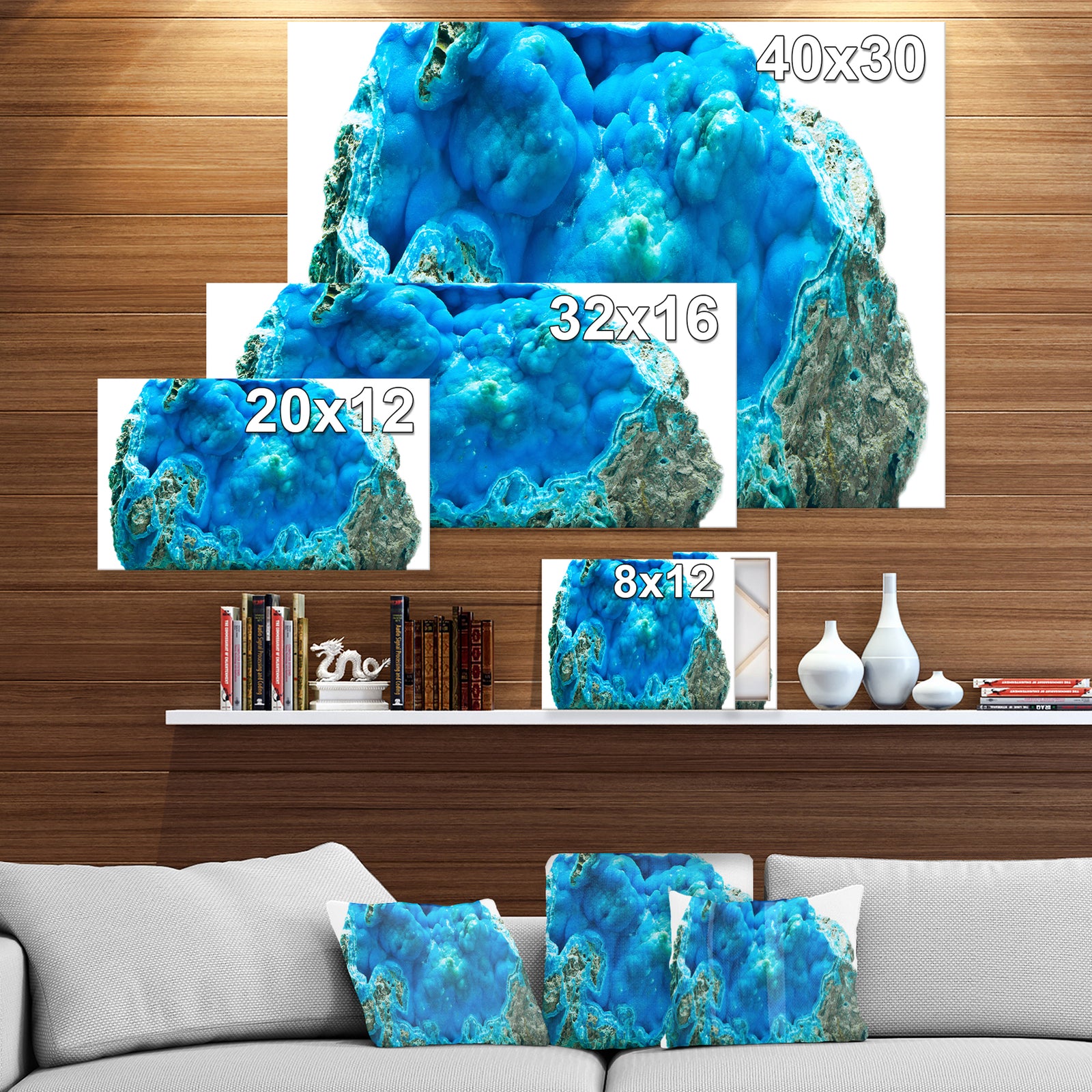 Hemimorphite - Stone Photographic on Wrapped Canvas