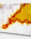 Agate with crystals macro - Stone Photographic on Wrapped Canvas