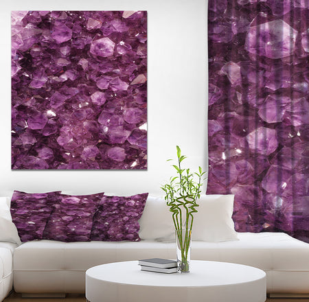 Purple Gems - Stone Photographic on Wrapped Canvas