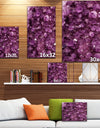 Purple Gems - Stone Photographic on Wrapped Canvas