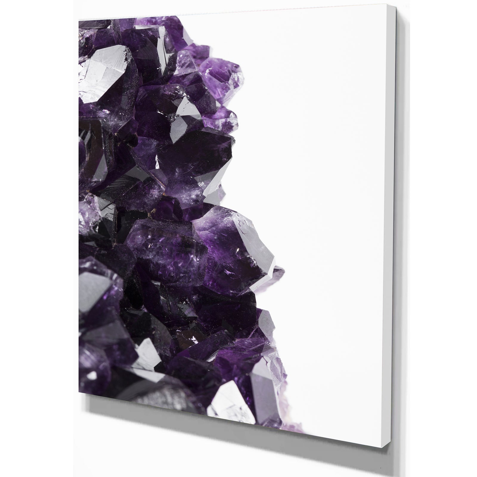 Rock on the white - Stone Photographic on Wrapped Canvas
