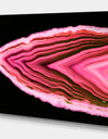 Agate Pink slices and texture - Stone Photographic on Wrapped Canvas