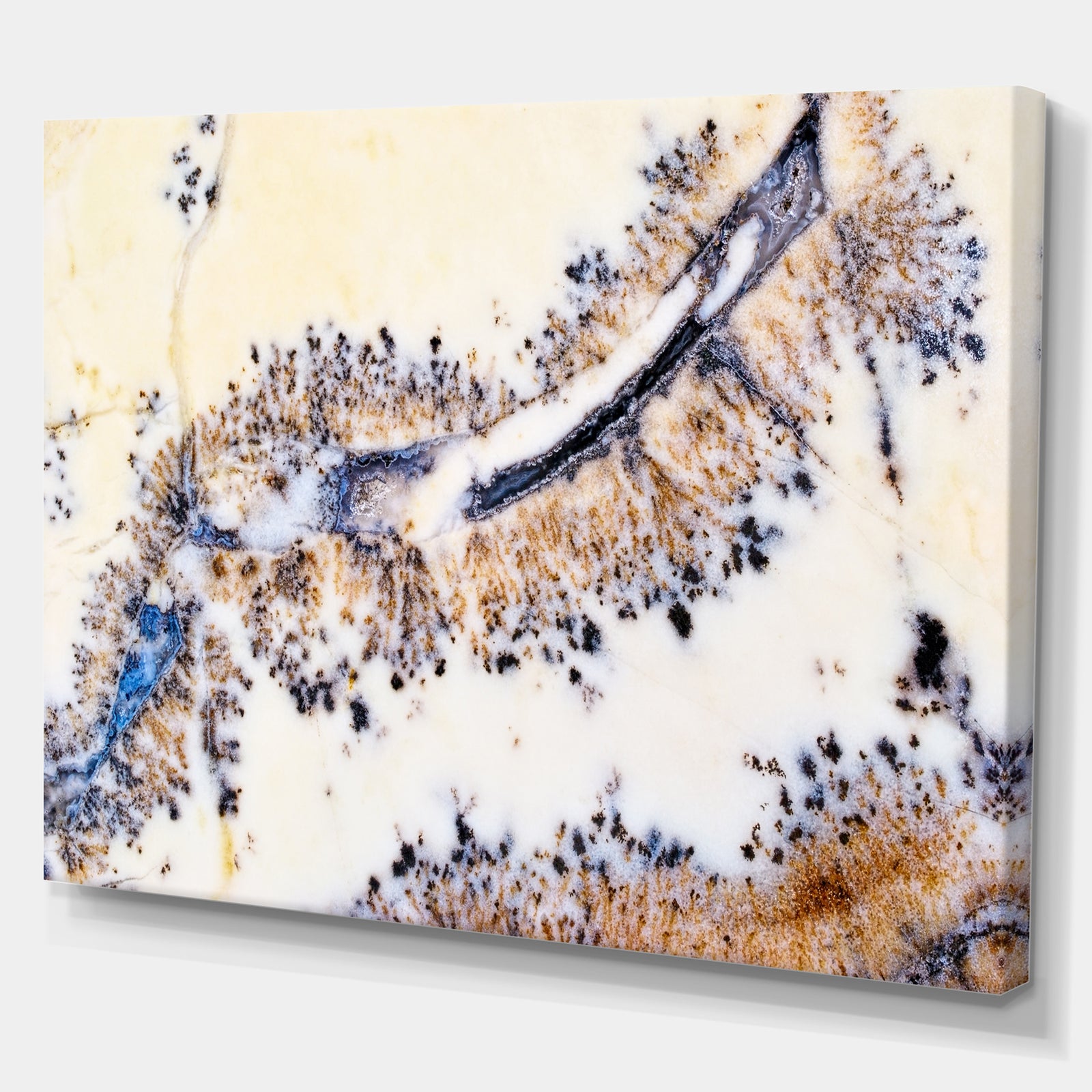 Decorative Moss Agate - Stone Photographic on Wrapped Canvas