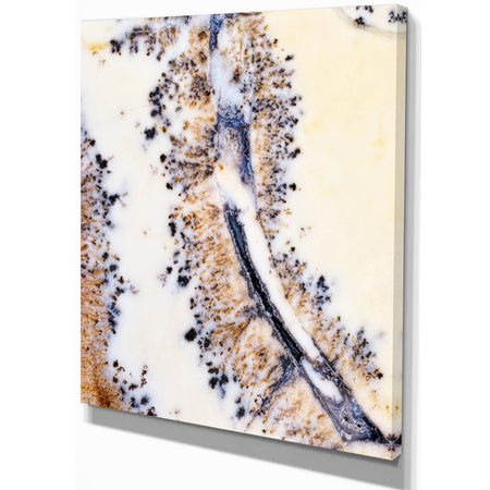 Close up on Moss Agate - Stone Photographic on Wrapped Canvas