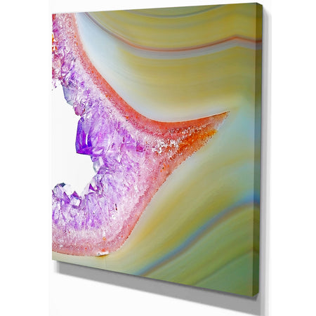 Natural agate - Stone Photographic on Wrapped Canvas