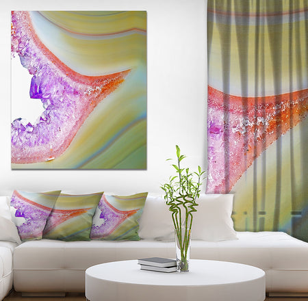 Natural agate - Stone Photographic on Wrapped Canvas