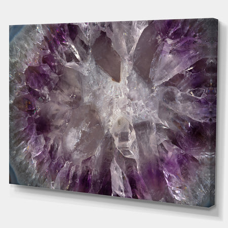 Crystal texture - Stone Photographic on Wrapped Canvas