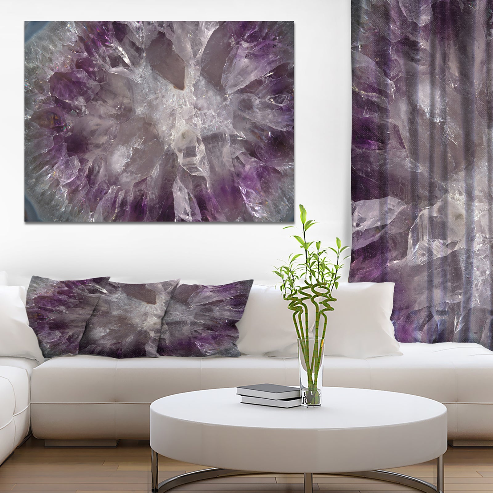 Crystal texture - Stone Photographic on Wrapped Canvas