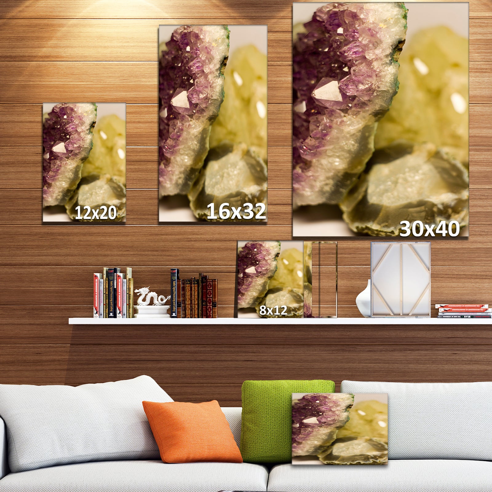 Crystals - Stone Photographic on Wrapped Canvas