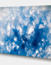 Blue and White Moss Agate - Stone Photographic on Wrapped Canvas