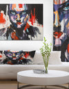 Abstract Human oil painting - Glam Painting Print on Wrapped Canvas