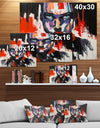 Abstract Human oil painting - Glam Painting Print on Wrapped Canvas