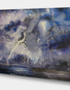 Stormy Dark night sky - Contemporary Art on wrapped Canvas