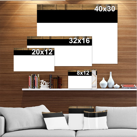 White horse runs gallop in the Manege - Farmhouse Animals Photographic on wrapped Canvas