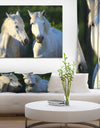 Portrait of gorgeous horses - Farmhouse Animals Photographic on wrapped Canvas