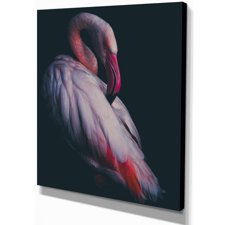 Pink Flamingo - Contemporary Art on wrapped Canvas
