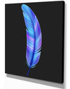 Colorful Pattern Feather - Digital Art on wrapped Canvas