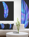 Colorful Pattern Feather - Digital Art on wrapped Canvas