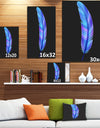 Colorful Pattern Feather - Digital Art on wrapped Canvas