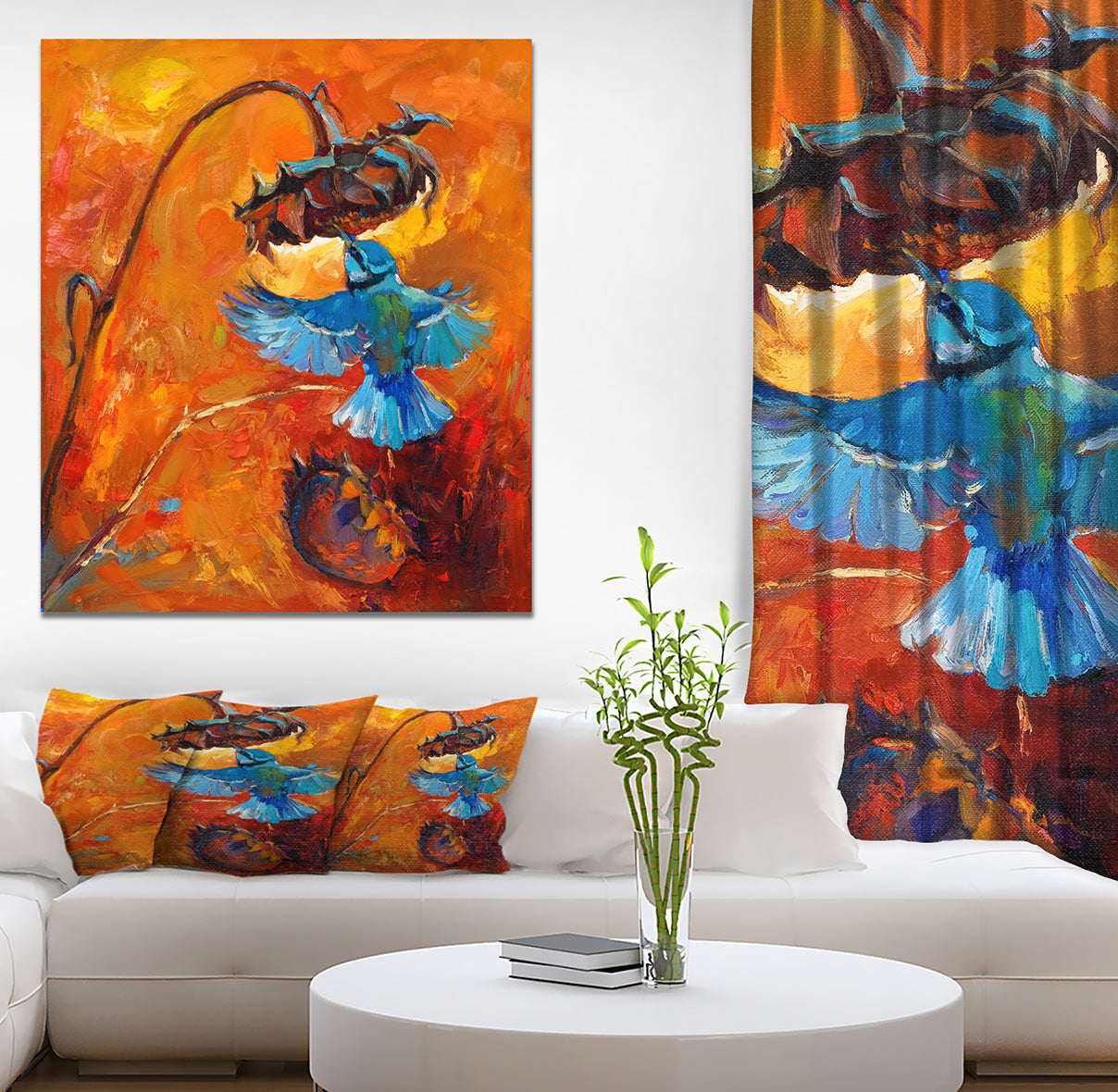 Hummingbird - Animals Painting Print on Wrapped Canvas