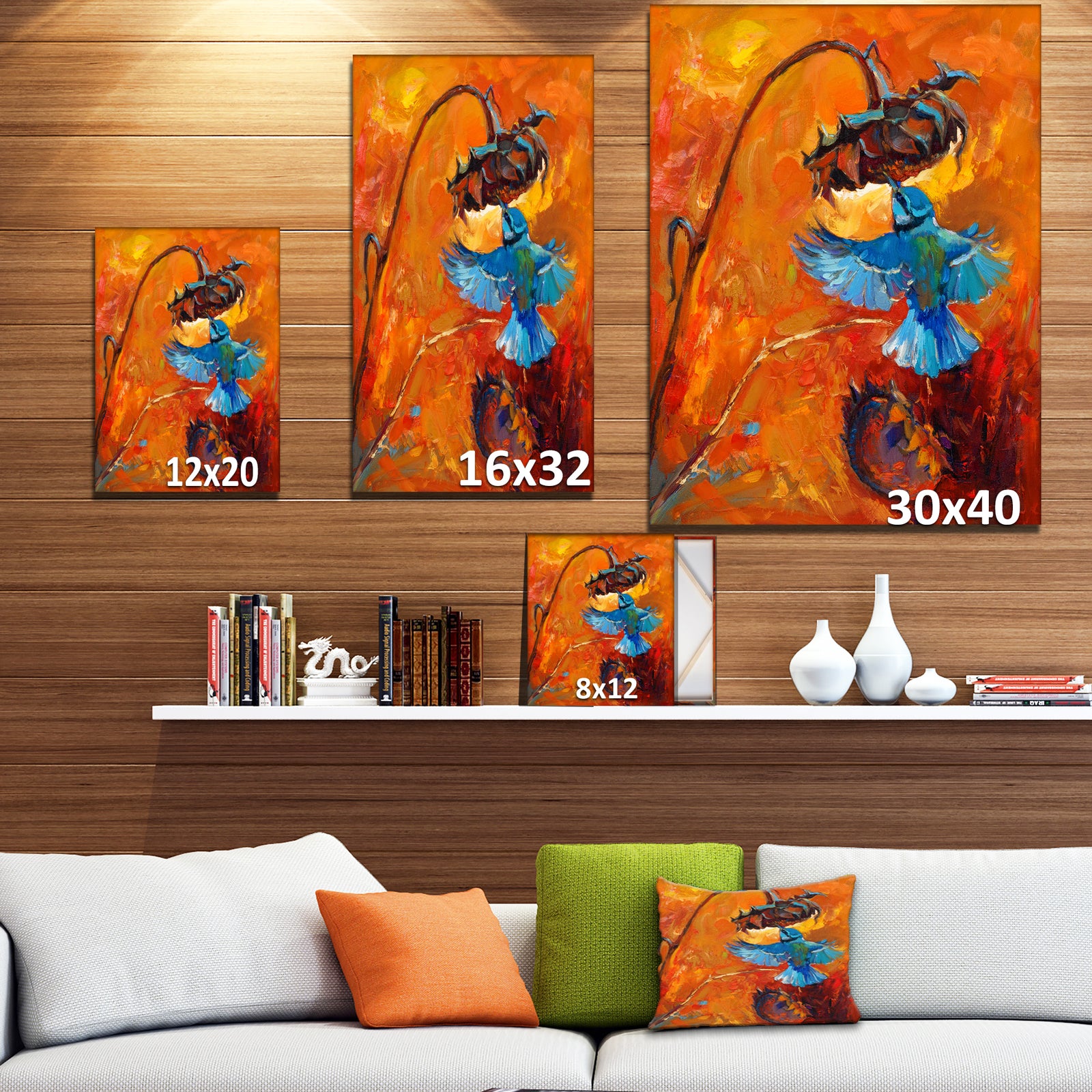 Hummingbird - Animals Painting Print on Wrapped Canvas