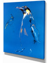 Penguin sketch - Animals Sketch Painting Print on Wrapped Canvas