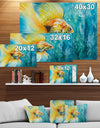 Goldfish in water - Animals Painting Print on Wrapped Canvas