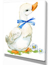 Cute domestic duck - Sketch of Farmhouse Animals of Painting Print on Wrapped Canvas