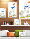 Cute domestic duck - Sketch of Farmhouse Animals of Painting Print on Wrapped Canvas