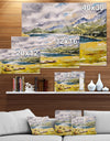 Cows on a meadow - Farmhouse Animals Painting Print on Wrapped Canvas