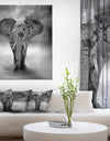 Kenya Africa Large Elephant Bull - Africa Animals photography on Wrapped Canvas