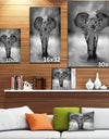 Kenya Africa Large Elephant Bull - Africa Animals photography on Wrapped Canvas