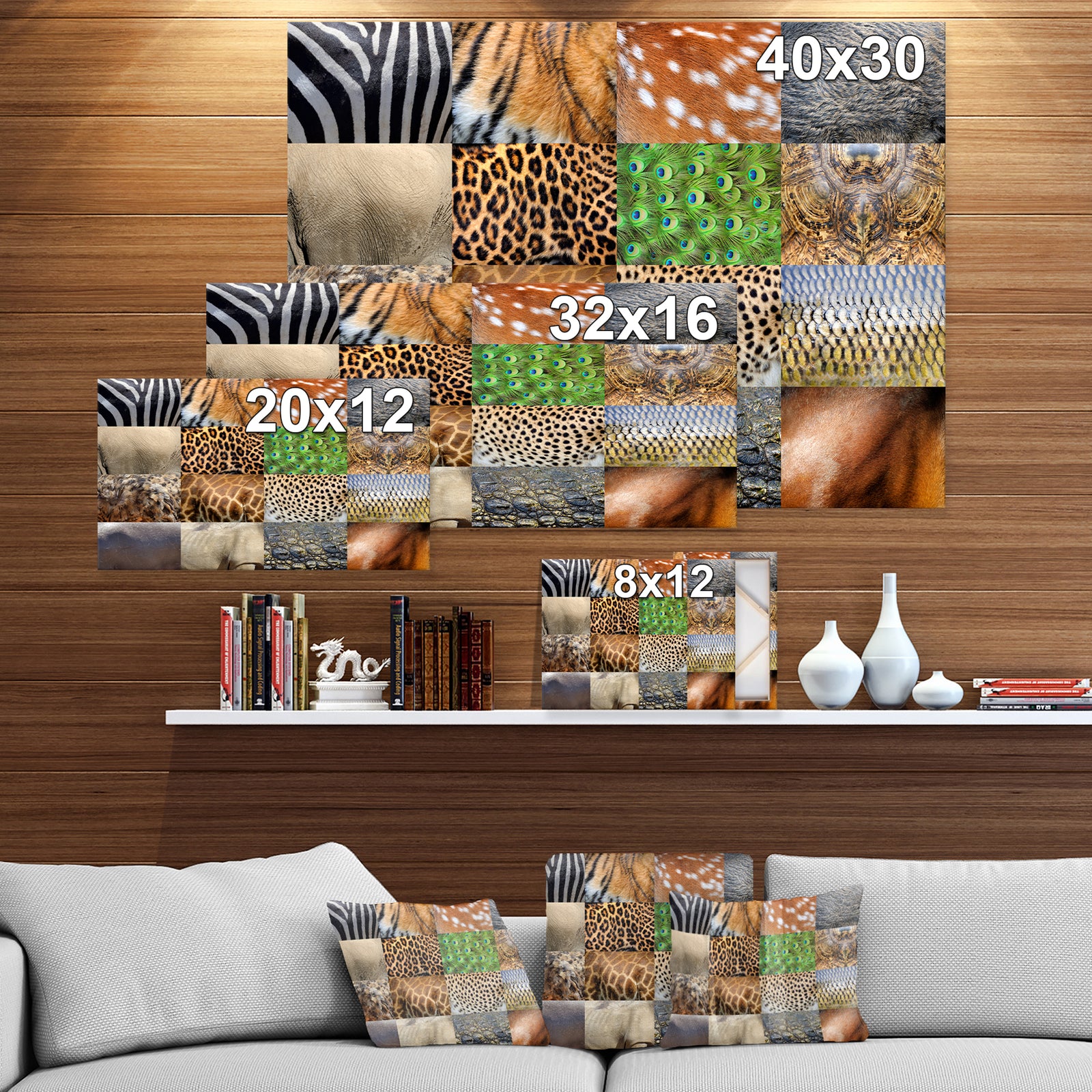 Real animals skin - Digital Art on wrapped Canvas