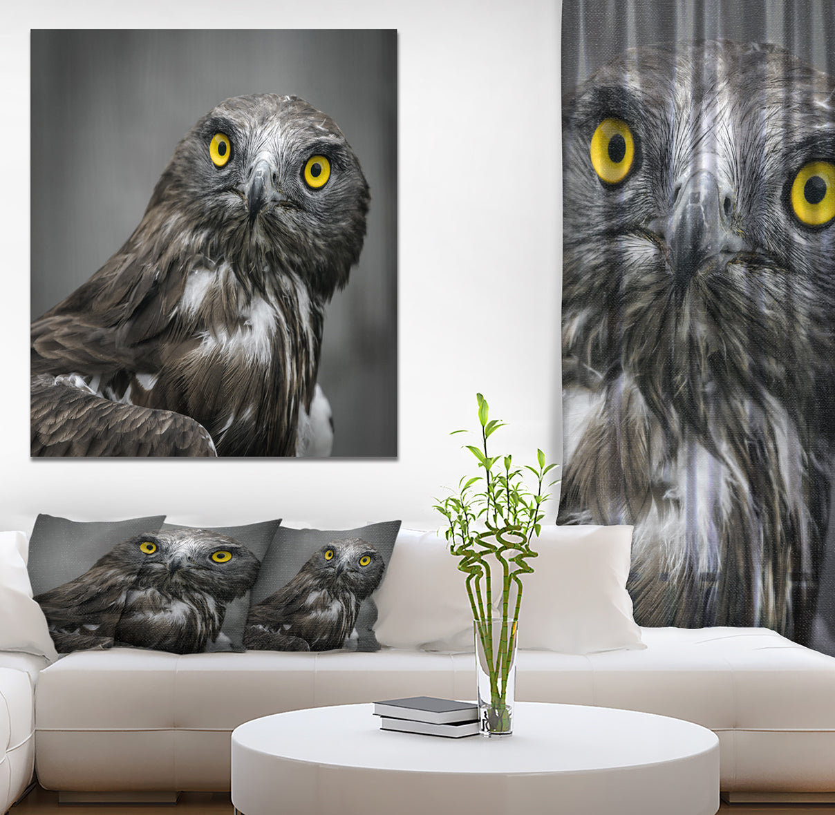 Own in Dark - Animals Painting Print on Wrapped Canvas