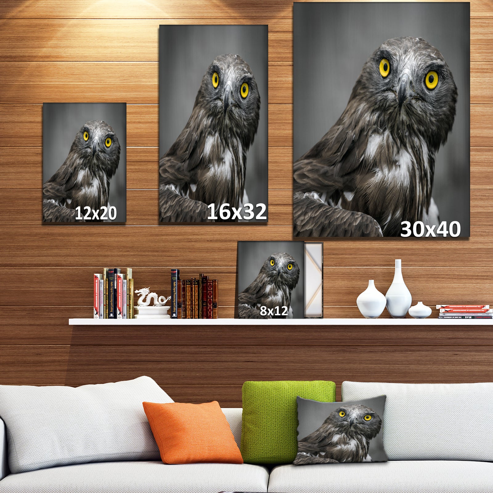 Own in Dark - Animals Painting Print on Wrapped Canvas