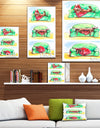 Dog on sofa - Animals Painting Print on Wrapped Canvas