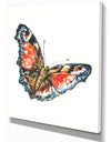 Colorful Butterfly - Animals Painting Print on Wrapped Canvas