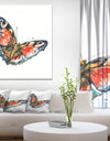 Colorful Butterfly - Animals Painting Print on Wrapped Canvas