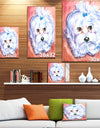 Sweet dog - Animals Painting Print on Wrapped Canvas