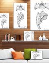 Two views of sacrum - Bones Painting Print on Wrapped Canvas