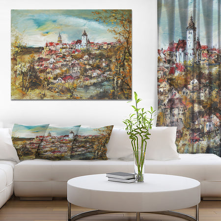 Beautiful City - Cityscapes Painting Print on Wrapped Canvas