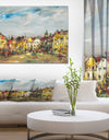 Historic City - Cityscapes Painting Print on Wrapped Canvas