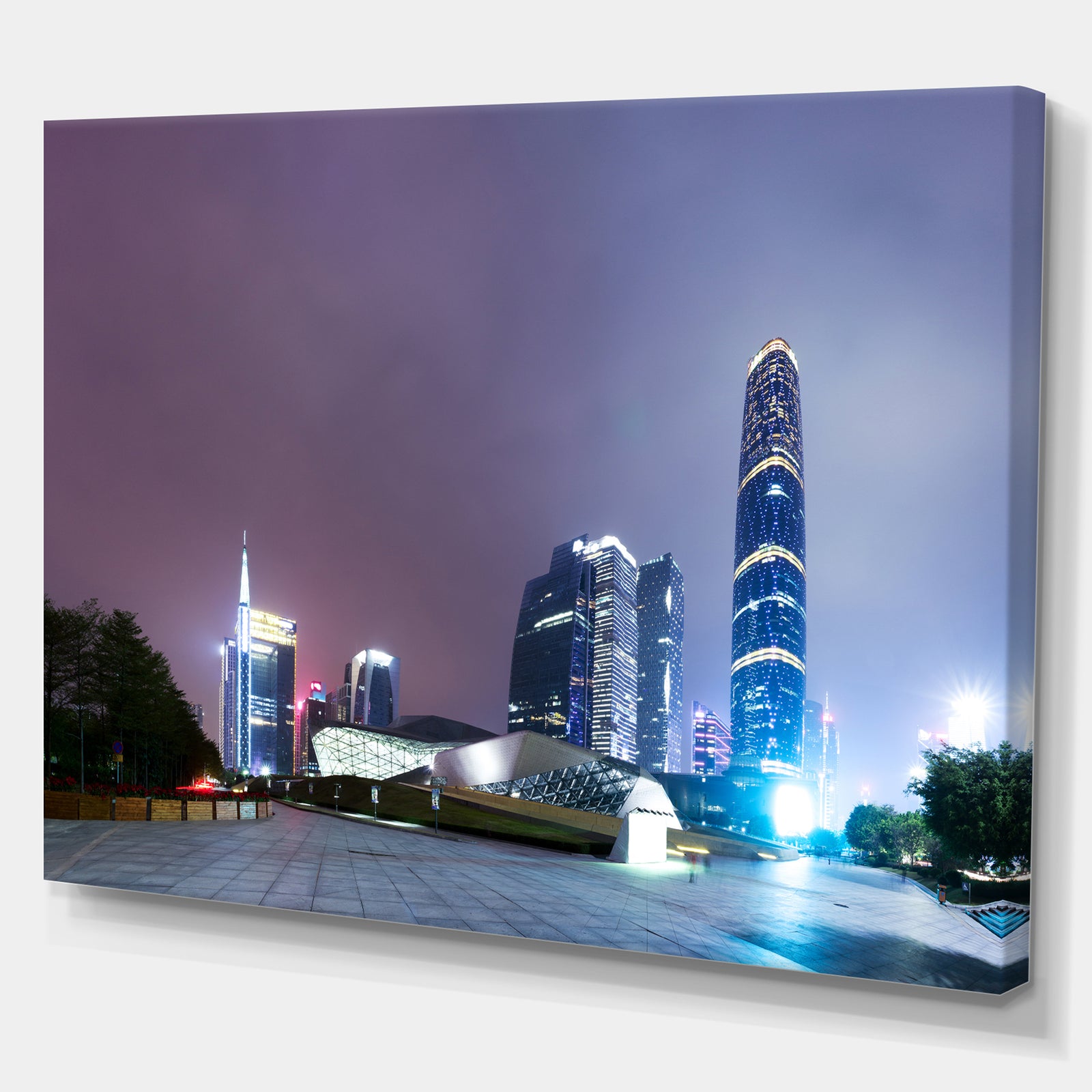 office Building - Cityscapes Photography on Wrapped Canvas