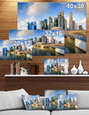 Singapore Skyline - Sea & Shore Cityscapes Photographic on wrapped Canvas