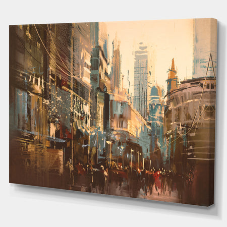 Vintage Town - Cityscapes Photography on Wrapped Canvas