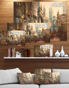 Vintage Town - Cityscapes Photography on Wrapped Canvas